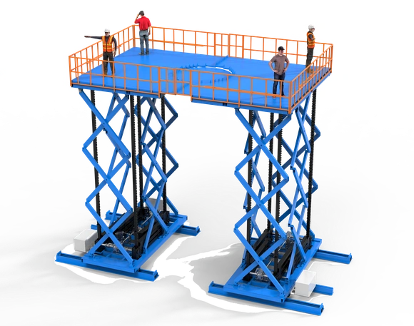 fixed scissor loft platform 9