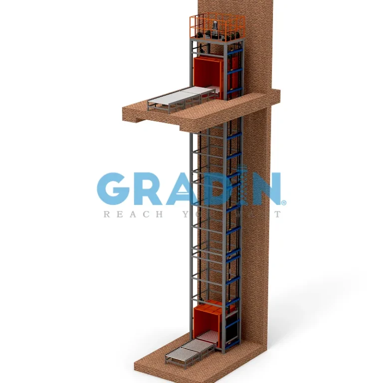 Gradin 2-Stop Automated Roller VRC with integrated motorized rollers for unmanned logistics